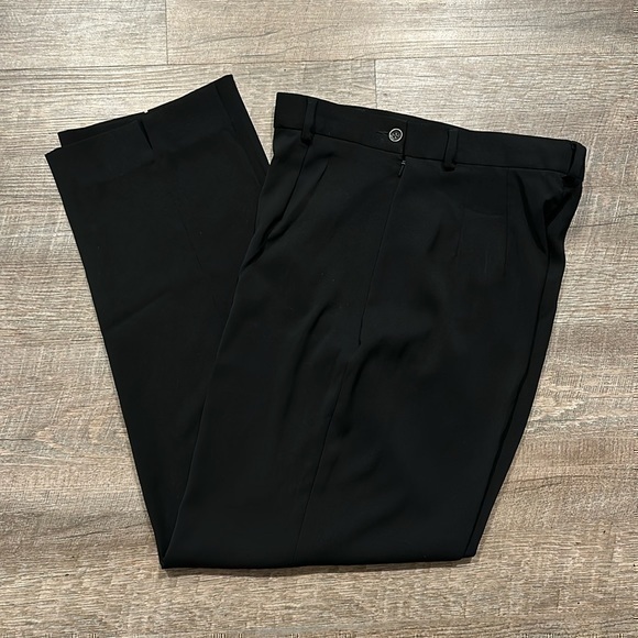 Banana Republic black high waisted, straight leg stretch trouser pants size 6 - Picture 1 of 8